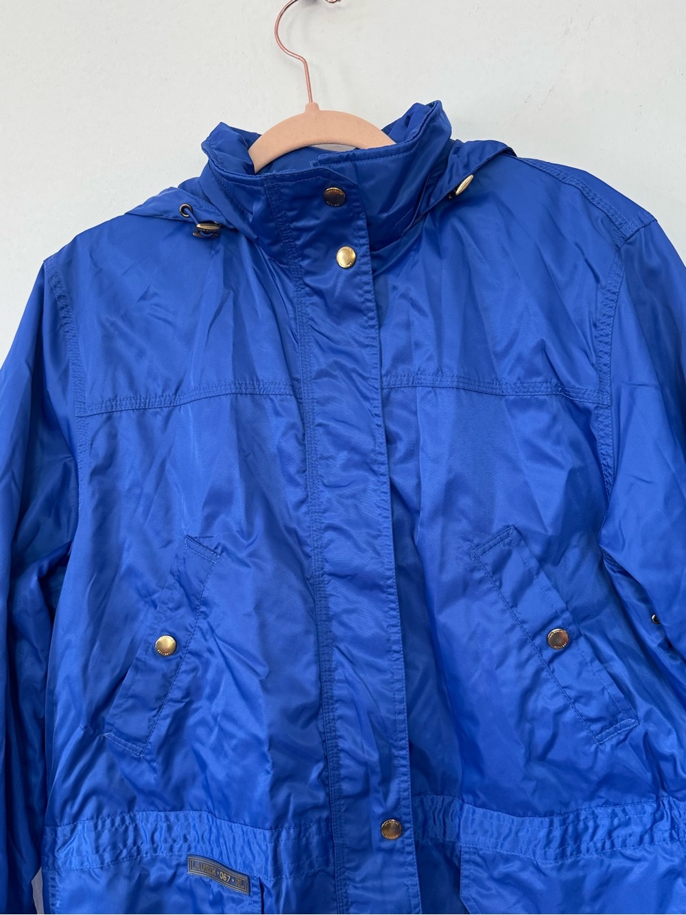 Lauren Ralph Lauren Marine Supply Co Royal Blue Hooded Utility Jacket Sz M - Picture 5 of 14